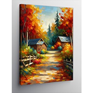 Kanvas Tablo Sonbahar Manzarası 100x140 cm