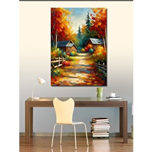 Kanvas Tablo Sonbahar Manzarası 100x140 cm