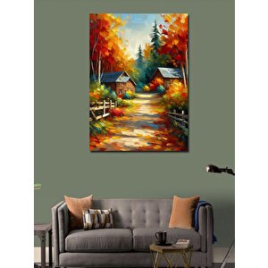 Kanvas Tablo Sonbahar Manzarası 100x140 cm