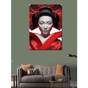 Kanvas Tablo Japon Kadını Portresi 70x100 cm