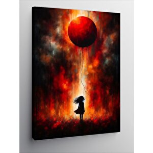 Kanvas Tablo Kırmızı Balon 100x140 cm