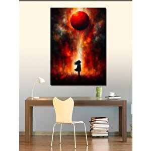 Kanvas Tablo Kırmızı Balon 100x140 cm