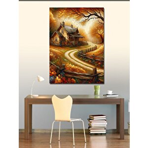 Kanvas Tablo Sonbahar Yolu 100x140 cm