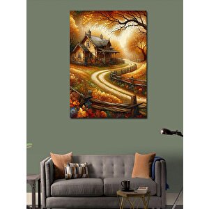 Kanvas Tablo Sonbahar Yolu 100x140 cm