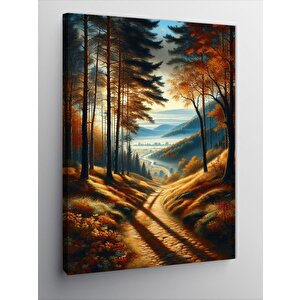 Kanvas Tablo Orman Yolu 50x70 cm