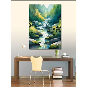 Kanvas Tablo Yeşil Orman Manzarası 50x70 cm