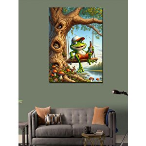 Kanvas Tablo Kurbağa Ve Ağustos Böceği 50x70 cm