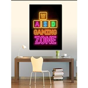 Kanvas Tablo Gamer Temalı 100x140 cm