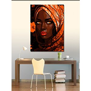 Kanvas Tablo Kırmızı Şal 50x70 cm
