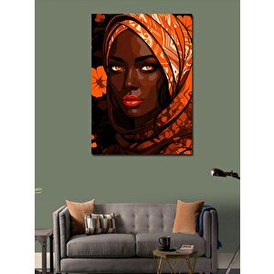 Kanvas Tablo Kırmızı Şal 50x70 cm