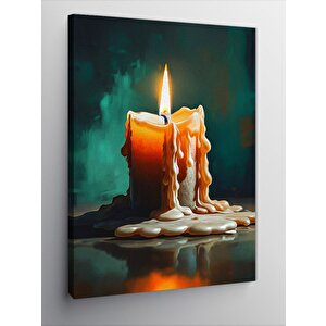 Kanvas Tablo Eriyen Mumlar 70x100 cm