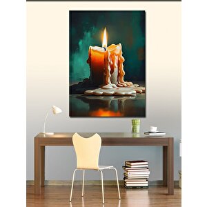 Kanvas Tablo Eriyen Mumlar 70x100 cm