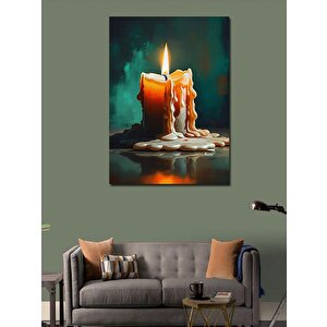Kanvas Tablo Eriyen Mumlar 70x100 cm