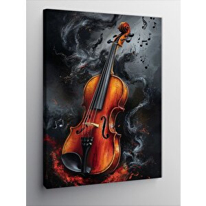 Kanvas Tablo Keman Temalı  70x100 cm