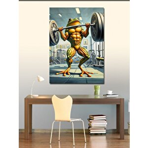 Kanvas Tablo Kaslı Kurbağa 70x100 cm