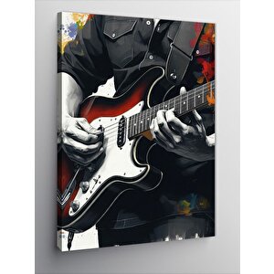 Kanvas Tablo Gitar Çalan 50x70 cm