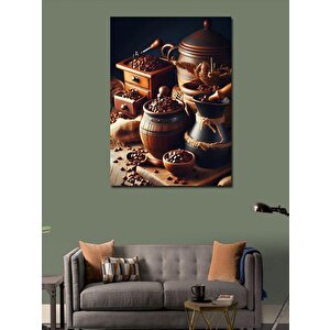 Kanvas Tablo Kahve Çekirdekleri 70x100 cm