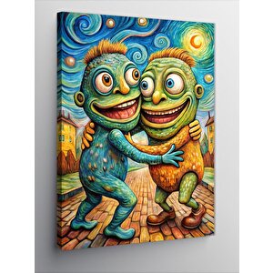 Kanvas Tablo Sevimli Canavarlar 100x140 cm