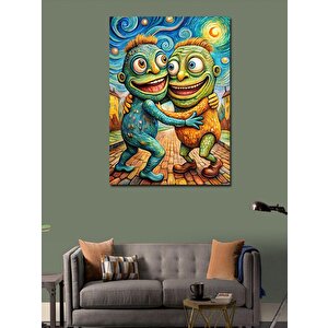 Kanvas Tablo Sevimli Canavarlar 100x140 cm