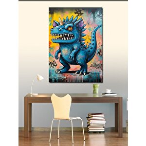 Kanvas Tablo Dinozor Canavar 100x140 cm