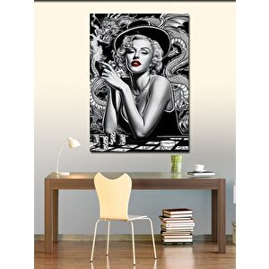 Kanvas Tablo Kırmızı Rujlu Marilyn Monroe 70x100 cm