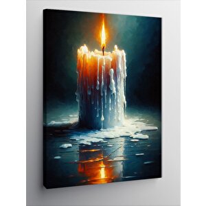 Kanvas Tablo Eriyen Mum 100x140 cm