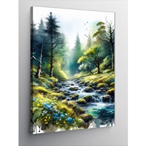 Kanvas Tablo Orman Akıntısı 100x140 cm
