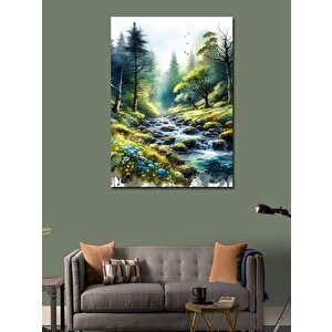 Kanvas Tablo Orman Akıntısı 100x140 cm