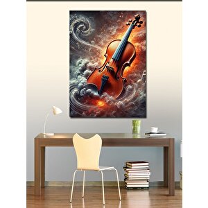 Kanvas Tablo Bulutların İçindeki Keman 100x140 cm