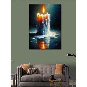 Kanvas Tablo Eriyen Mum 50x70 cm