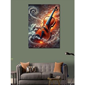Kanvas Tablo Bulutların İçindeki Keman 70x100 cm