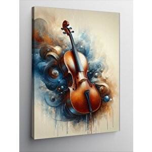 Kanvas Tablo Keman Ve Desenler 70x100 cm