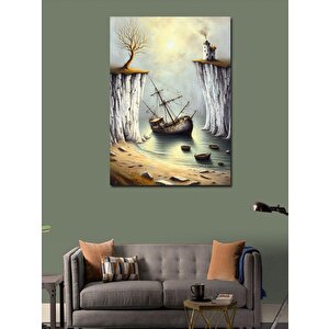 Kanvas Tablo Uçurumdaki Gemi 50x70 cm