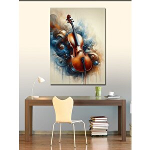 Kanvas Tablo Keman Ve Desenler 50x70 cm