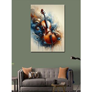 Kanvas Tablo Keman Ve Desenler 50x70 cm