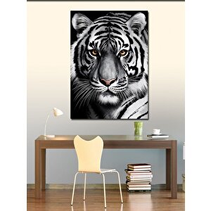 Kanvas Tablo Kaplan Yüzü 100x140 cm