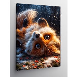 Kanvas Tablo Sevimli Yaramaz Tilki 70x100 cm
