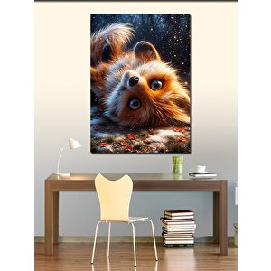 Kanvas Tablo Sevimli Yaramaz Tilki 70x100 cm