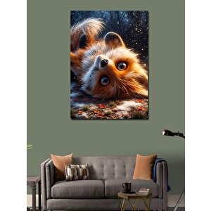 Kanvas Tablo Sevimli Yaramaz Tilki 70x100 cm