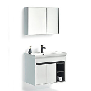 Atlas Banyo Dolabı 80 Cm Alt Üst Takım