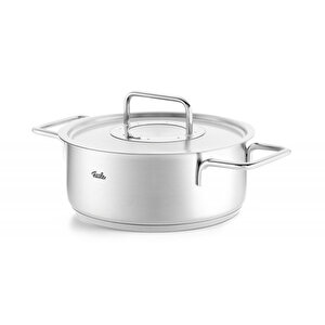 Pure Collection Metal Kapak Kısa Tencere 20 Cm