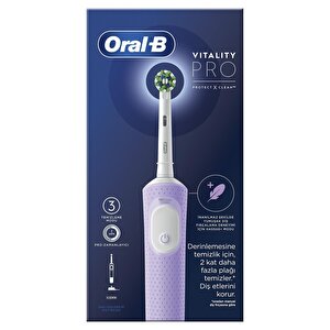 Oral-b D103 Vitality Pro Cross Action Lila Şarjlı Diş Fırçası