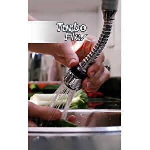 Wuvera Turbo Flex Plastik Hortumlu Esnek Ayarlanabilir Musluk Başlığı 2 Aşamalı
