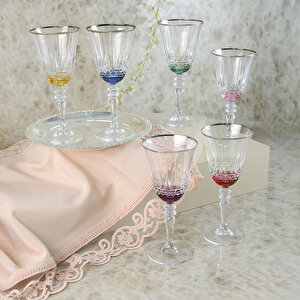 Aryıldız Fiona 6'lı Uzun Kadeh Platin 300 Ml