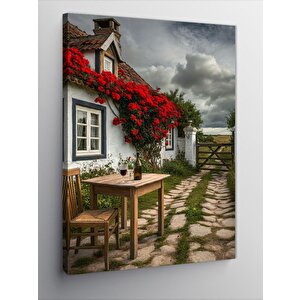 Kanvas Tablo Kır Evi 70x100 cm