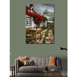 Kanvas Tablo Kır Evi 70x100 cm