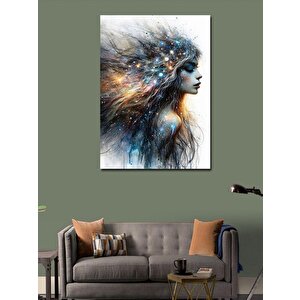 Kanvas Tablo Evren Ve Kadın 100x140 cm