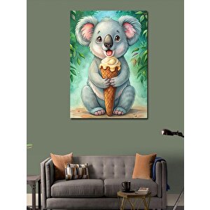 Kanvas Tablo Dondurma Koala 70x100 cm