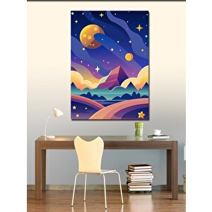 Kanvas Tablo Soyut Manzara 100x140 cm