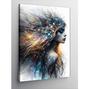 Kanvas Tablo Evren Ve Kadın 70x100 cm